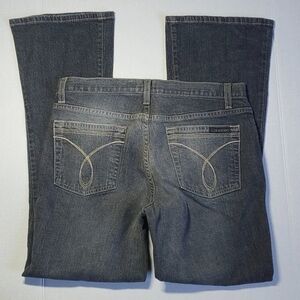 CK Calvin Klein Jeans Stretch Flare ombre denim jeans size 8